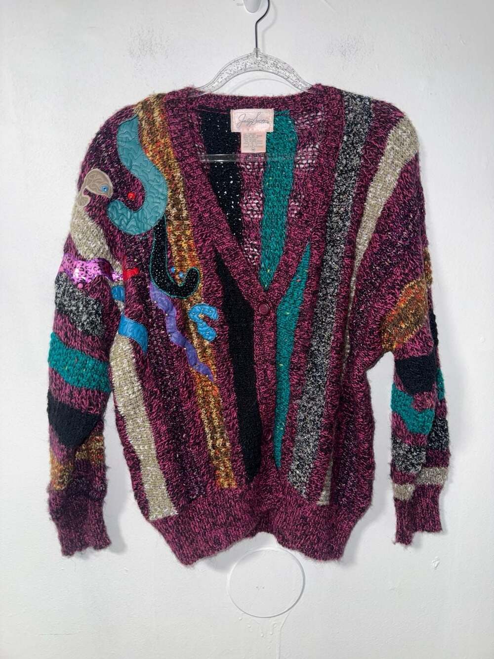 Jaclyn Smith Striped Cardigan Size M